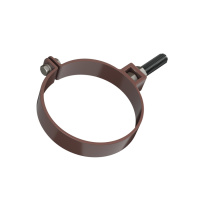 Хомут трубы универсальный ТехноНиколь ПВХ L=180мм, коричневый Хомут трубы универсальный ТехноНиколь ПВХ L=180мм, коричневый