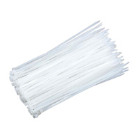 Хомут-стяжка 200 x 3,6 мм Белый (100 шт). Китай Хомут-стяжка 200 x 3,6 мм Белый (100 шт). Китай