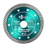 Диск (Круг) алмазный 125*22,23мм. Trio-Diamond Turbo Железобетон. Китай. (TP172)
