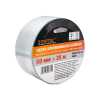 Лента алюминиевая клейкая 50ммх25м STARTUL PROFI Китай (ST9037-50-25)