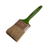 Кисть флейцевая 70 мм, толщ.16, светл.щетина, зелен. пласт. ручка ColorExpert Китай (81467002)