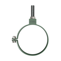 Хомут трубы универсальный ТехноНиколь ПВХ L=140мм, зеленый