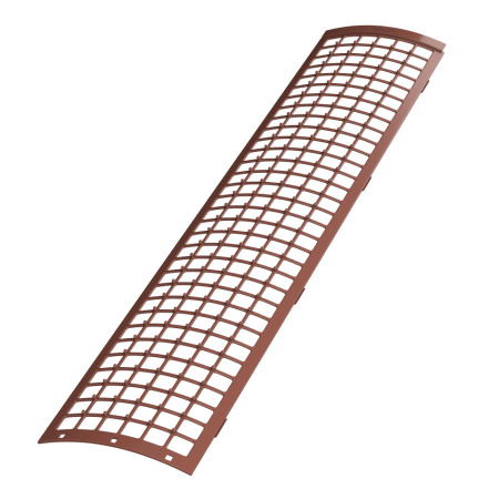 Решетка желоба защитная ТехноНиколь ПВХ, красный, 0.6м.п. Решетка желоба защитная ТехноНиколь ПВХ, красный, 0.6м.п.