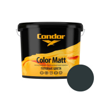 Краска в/д акриловая Condor Color Matt С019 графитово-серый, 2.5л/3.4 кг. РБ Краска в/д акриловая Condor Color Matt С019 графитово-серый, 2.5л/3.4 кг. РБ