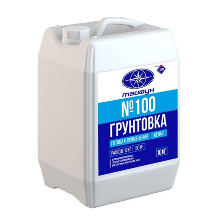 Грунтовка Тайфун Мастер № 100 в/д укрепляющая глубокого проникновения, 10кг. РБ