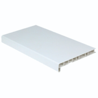 Подоконник LOYAL ПВХ белый стандарт с заглушкой. Ширина 300мм. Длина 1600мм. РФ
