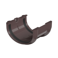 Соединитель желоба ТехноНиколь Оптима (D120/80), темно-коричневый Соединитель желоба ТехноНиколь Оптима (D120/80), темно-коричневый