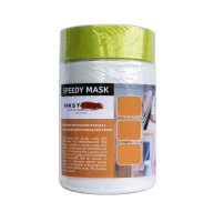 Плёнка укрывочная 0,55х33м. Firsttool SPEEDY MASK рулон с термостойкой клейкой лентой. Китай 