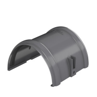 Соединитель желоба ТехноНиколь ПВХ, серый Соединитель желоба ТехноНиколь ПВХ, серый