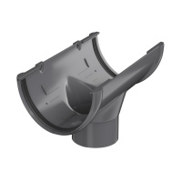 Воронка желоба ТехноНиколь ПВХ, серый Воронка желоба ТехноНиколь ПВХ, серый