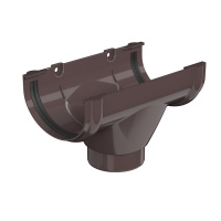 Воронка желоба ТехноНиколь Оптима (D120/80), темно-коричневый Воронка желоба ТехноНиколь Оптима (D120/80), темно-коричневый