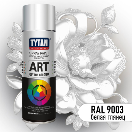 Краска аэрозольная Tytan 400мл. Белый глянец (RAL 9003). РФ (61317)