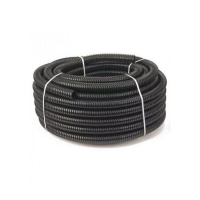 Труба ПНД гофрир. с протяжкой. Диаметр 20 мм. Черная. РФ