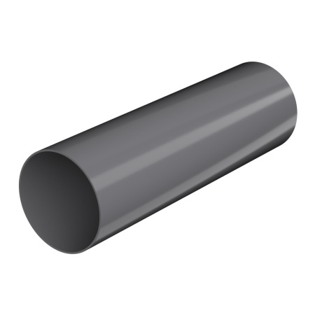 Труба ТехноНиколь ПВХ, серый, глянец, 1.5м. Труба ТехноНиколь ПВХ, серый, глянец, 1.5м.