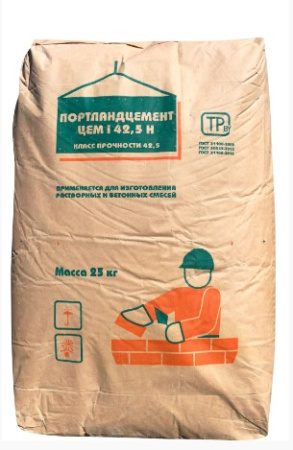 Портландцемент Д-20 ЦЕМ II/В-Ш42.5Н 25кг. Белстройматериалы. РБ