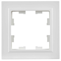 Рамка 1-местная IEK BRITE РУ-1-БрЧ белый (BR-M12-K01), Китай
