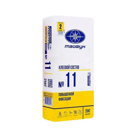 Клей для плитки Тайфун Мастер № 11М "зима" повышенной фиксации, 25кг. РБ