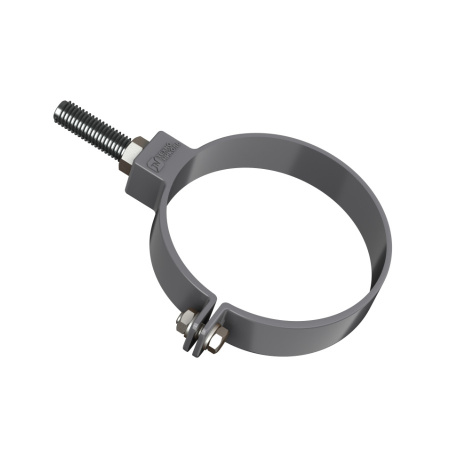 Хомут трубы универсальный ТехноНиколь ПВХ L=140мм, серый Хомут трубы универсальный ТехноНиколь ПВХ L=140мм, серый