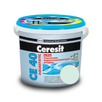 CERESIT CE 40 aquastatic Композиция для заполнения швов НВ, эластичная минт (64) 2 кг