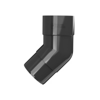 Колено трубы 108° ТехноНиколь ПВХ, черный