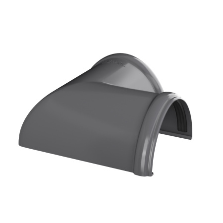 Угол желоба 90° ТехноНиколь ПВХ, серый