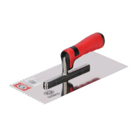 Гладилка из нерж. стали с зубьями 280x130 мм зуб 10, двухкомп. ручка /127128E10-2KO/ Olejnik