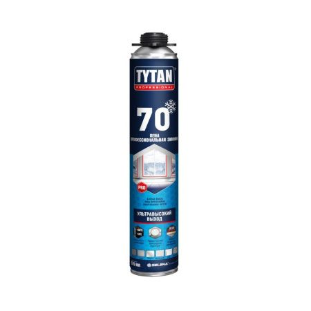 Пена монтажная TYTAN Professional 70 зимняя под пистолет 870 мл. РФ