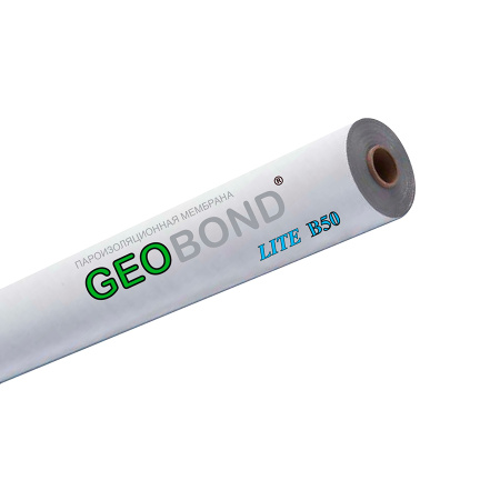 Плёнка пароизоляционая Geobond Lite B50 подкровельная (30м.кв) ширина 1,6м. РФ 