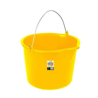 Ведро строительное ударопрочное 12 л. (Желтый), РФ