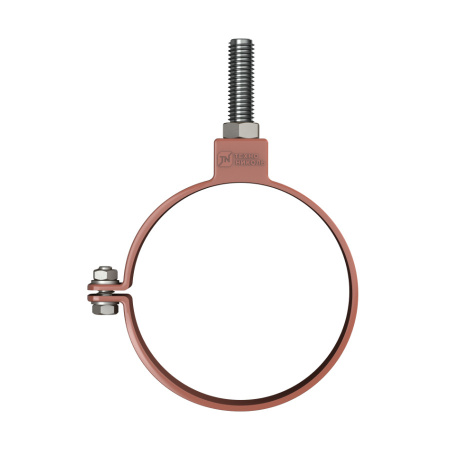 Хомут трубы универсальный ТехноНиколь ПВХ L=140мм, красный