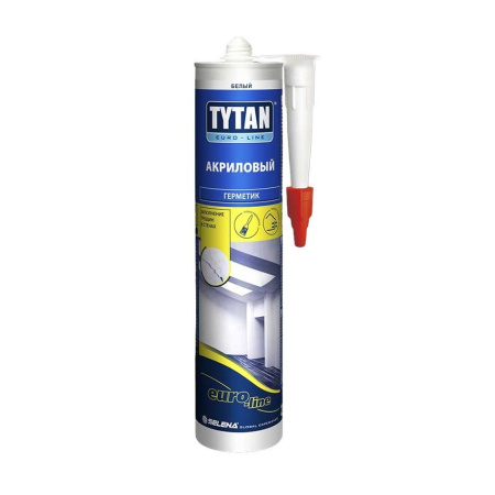 Герметик акриловый TYTAN Euro-Line белый 280мл. Турция