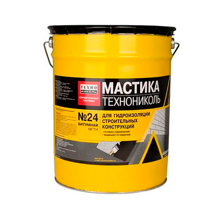 Мастика битумная гидроизоляционная холодная ТЕХНОНИКОЛЬ № 24 (МГТН) ведро 50кг. РБ.