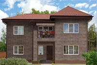 Плитка фасадная ТехноНиколь Hauberk, Кирпич Оптима, шотландский (4T4X21-9023RUS), 2м2/уп.