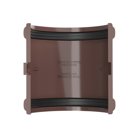 Соединитель желоба ТехноНиколь ПВХ, коричневый