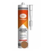 Герметик силиконовый санитарный Тайфун Мастер 210 Какао 280мл. Польша Герметик силиконовый санитарный Тайфун Мастер 210 Какао 280мл. Польша