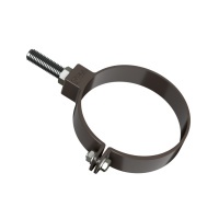 Хомут трубы универсальный ТехноНиколь ПВХ L=180мм, темно-коричневый Хомут трубы универсальный ТехноНиколь ПВХ L=180мм, темно-коричневый