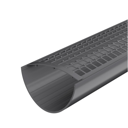 Решетка желоба защитная ТехноНиколь ПВХ, серый, 0.6м.п.