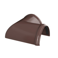 Угол желоба 90° ТехноНиколь ПВХ, коричневый Угол желоба 90° ТехноНиколь ПВХ, коричневый