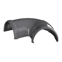 Угол желоба регулируемый 90°-150° ТехноНиколь ПВХ, серый Угол желоба регулируемый 90°-150° ТехноНиколь ПВХ, серый