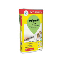 Шпатлёвка WEBER VETONIT LR+ полимерная финишная. Белая, 22 кг. РФ Шпатлёвка WEBER VETONIT LR+ полимерная финишная. Белая, 22 кг. РФ