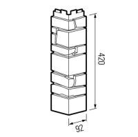 Угол наружный ТехноНиколь Оптима, Камень, серый