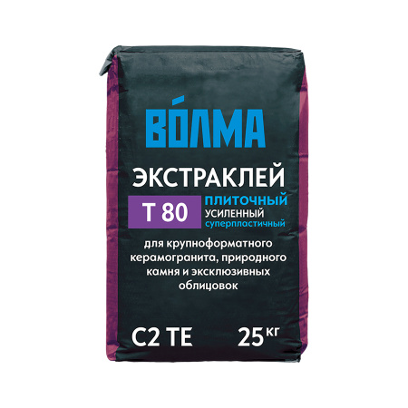 Клей для плитки Волма Экстраклей усиленный суперпластичный, 25кг. РФ