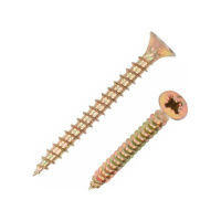 Саморез 3,5х35мм (200 шт) универсальный желтый цинк STARFIX. Китай Саморез 3,5х35мм (200 шт) универсальный желтый цинк STARFIX. Китай