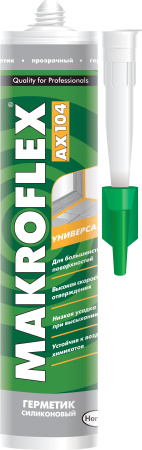 Герметик силиконовый универсальный Makroflex-AX 104 Прозрачный 300мл. Германия Герметик силиконовый универсальный Makroflex-AX 104 Прозрачный 300мл. Германия
