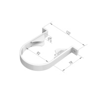 Хомут трубы ТехноНиколь ПВХ, коричневый Хомут трубы ТехноНиколь ПВХ, коричневый