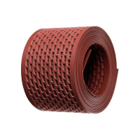 Лента карнизная вентиляционная Strotex 100мм x 5м ПВХ коричневая. Польша Лента карнизная вентиляционная Strotex 100мм x 5м ПВХ коричневая. Польша