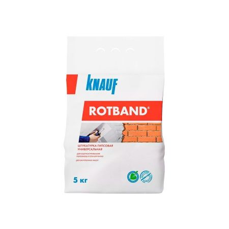 Штукатурка Ротбанд гипсовая, 5 кг, Knauf РФ