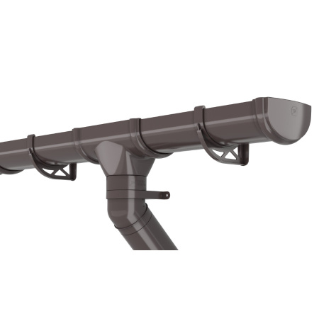 Хомут трубы ТехноНиколь Оптима (D120/80), темно-коричневый