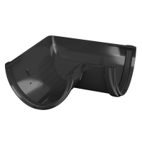 Угол желоба 90° ТехноНиколь ПВХ, черный Угол желоба 90° ТехноНиколь ПВХ, черный