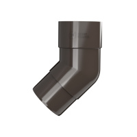 Колено трубы 108° ТехноНиколь ПВХ, темно-коричневый